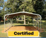 24×20 Metal Carport – 2 Car Shelter (Free Install in AR/OK/TX)