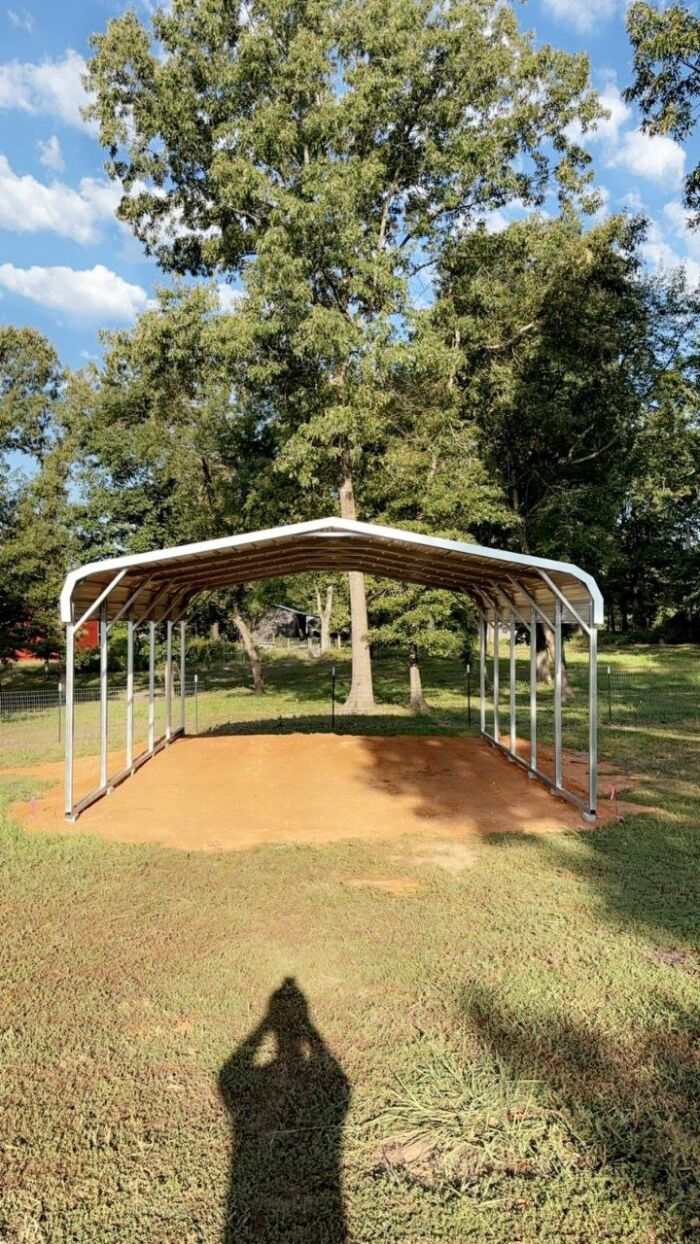20' x 20' Metal Carport – Double Car Shelter | Custom Sizes - Image 2
