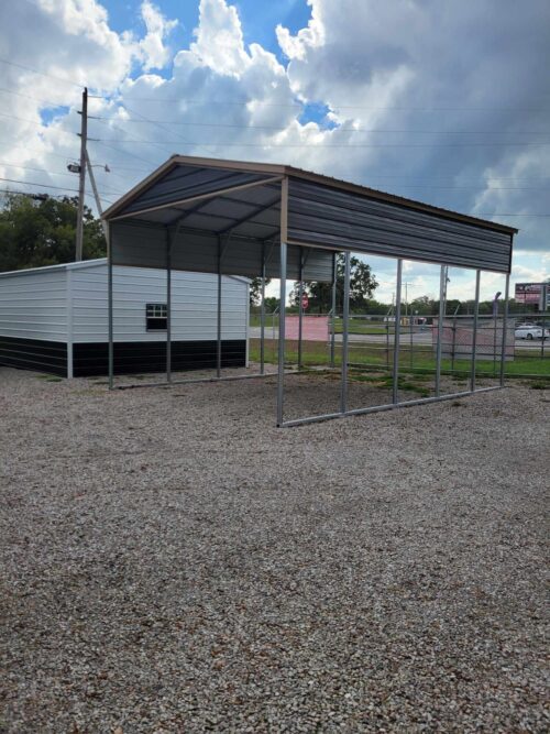 16 x 35 Metal RV Carport Camper - Arkansas, Texas, Oklahoma, Louisiana